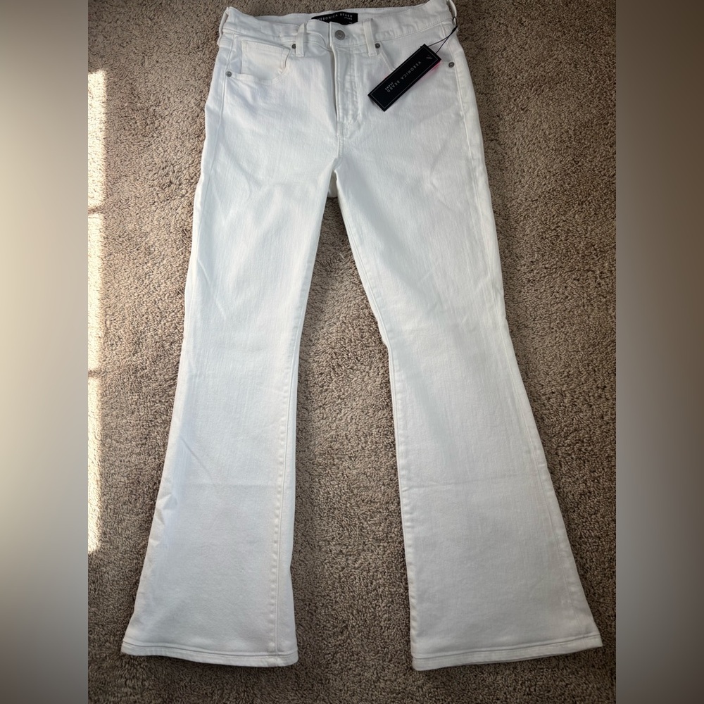 Women's White Flare Jeans